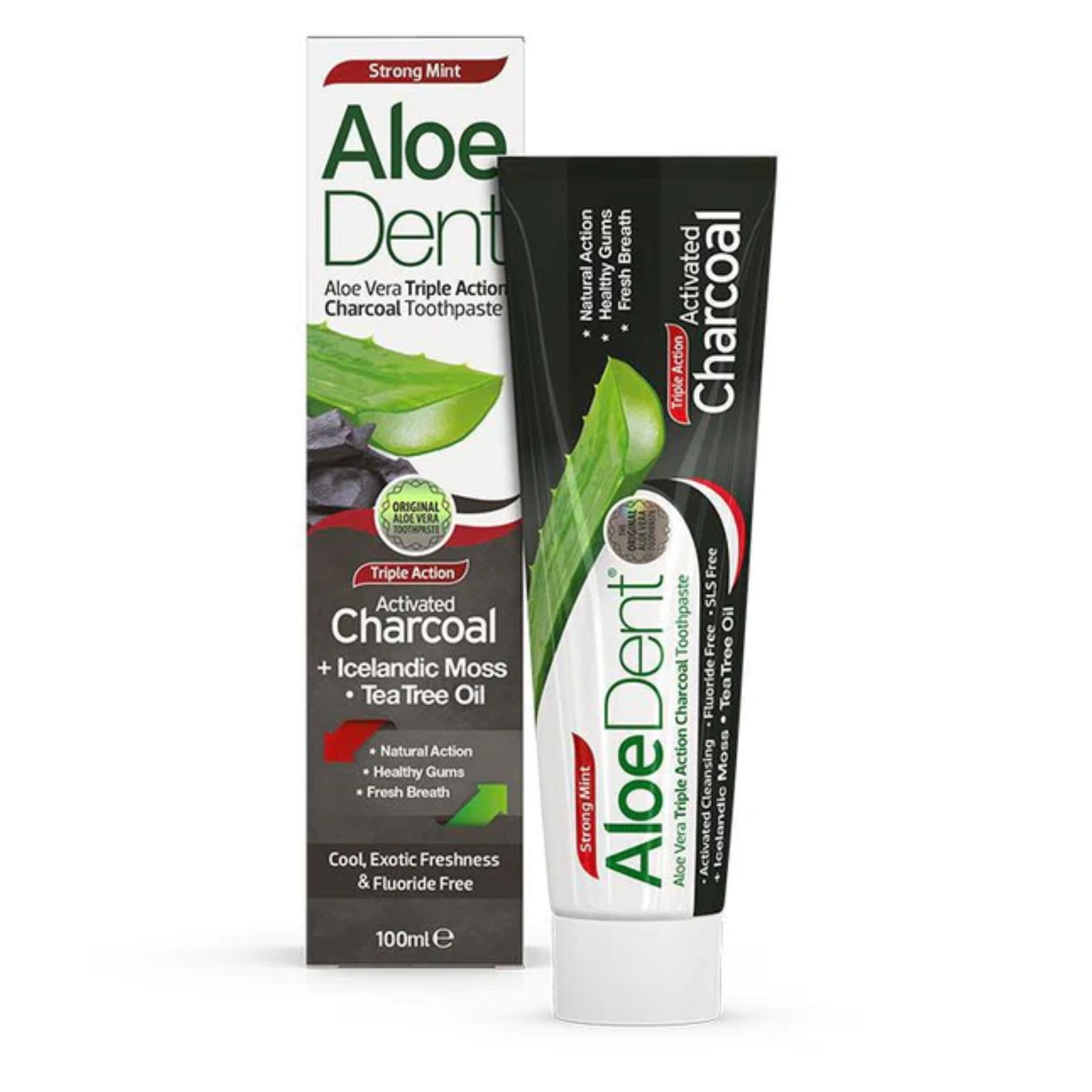 Optima Aloe Vera Charcoal Toothpaste 100ml